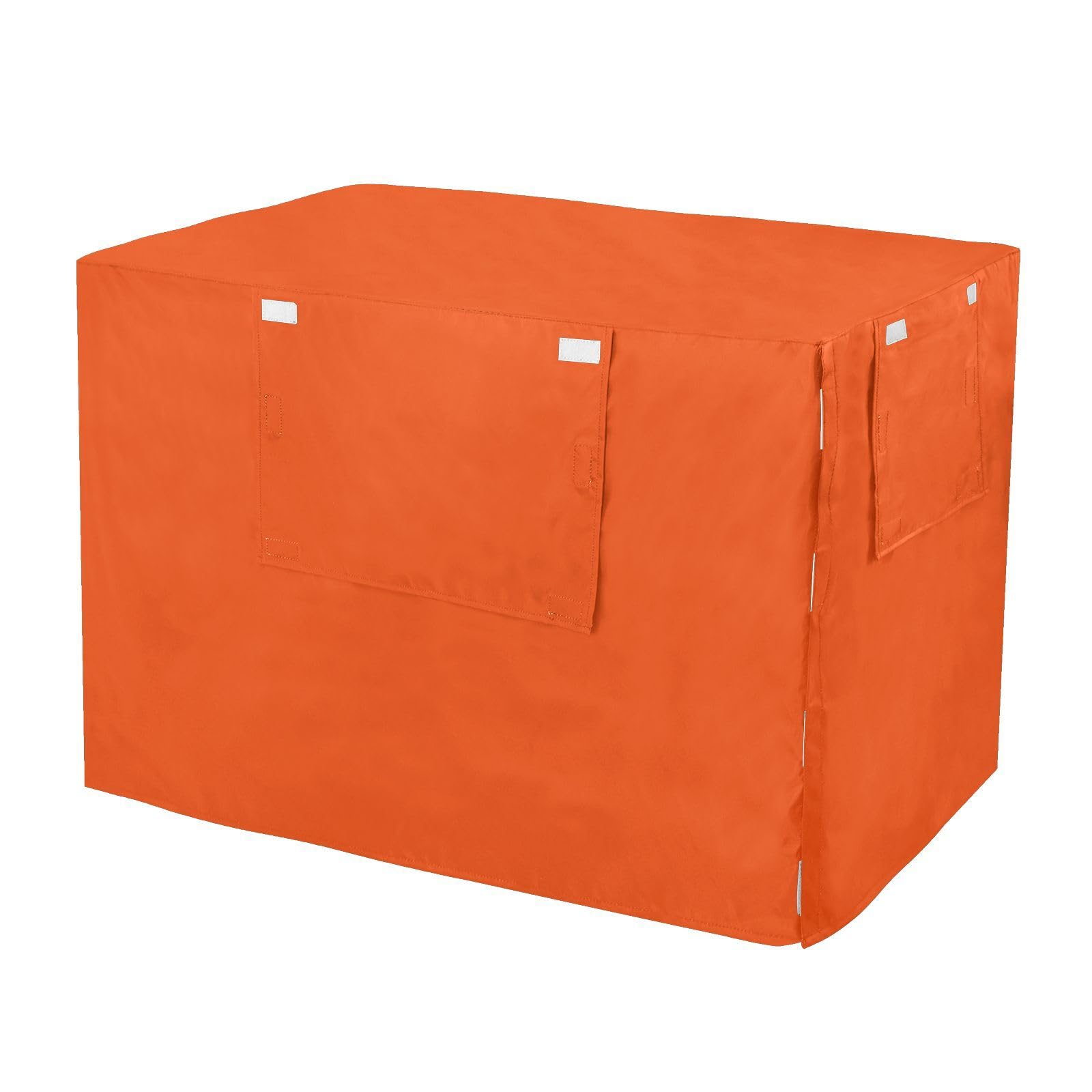 Dog Crate Cover Orange Red UV-Resistant, Wind-Resistant Cage Cover for Puppies Training Medium