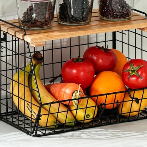 Panier pour pommes de terre et oignons pour libérer de l'espace