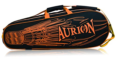 AURION by 10 Club Badminton Kitbag with Double Zipper Compartment...