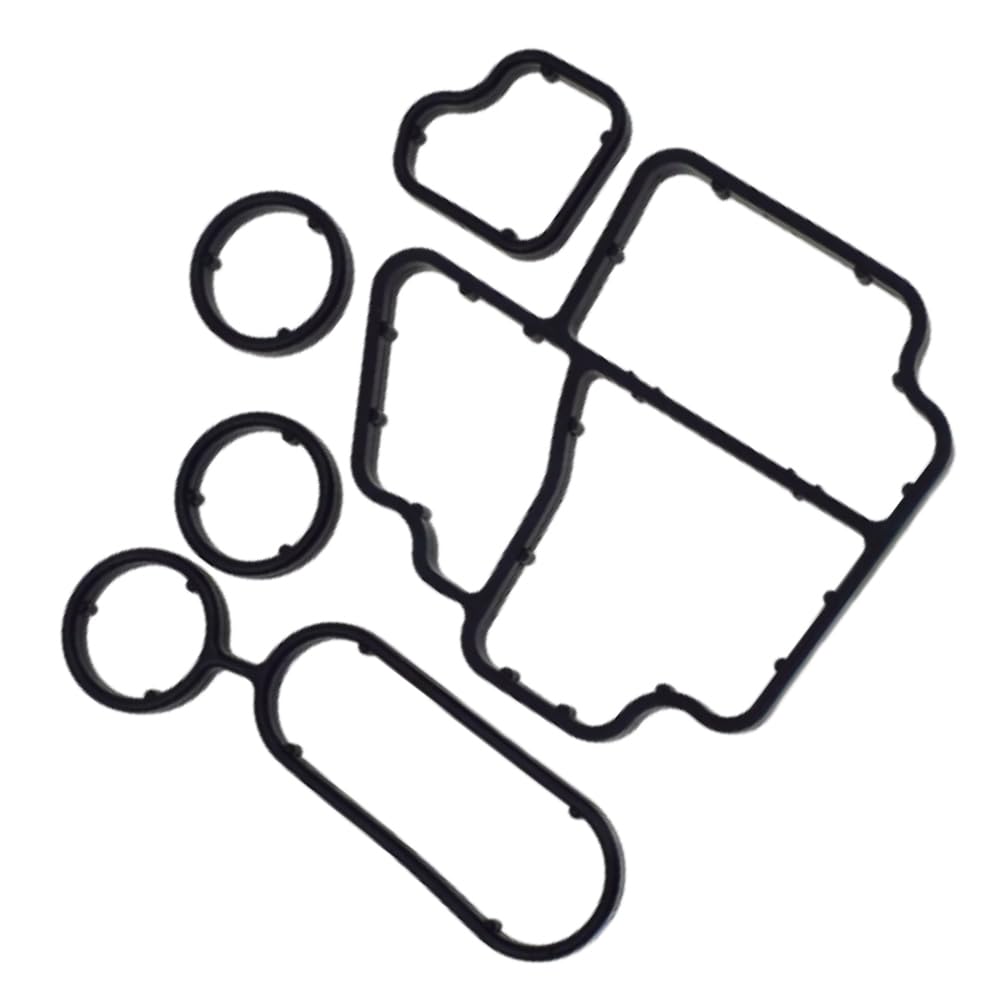 Juntas de enfriador de aceite, juego de juntas de enfriador de aceite de motor, kit de reparación compatible con Audi A1 (8X1, 8XK) 1.6 TDI, 03L198070