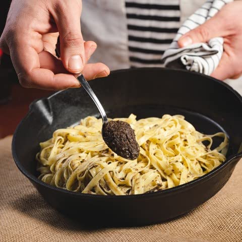 Lord Truffle | Trio de sauces à la truffe, 3 paquets de 80g, 1 sauce à la truffe blanche 80g, 1 sauce à la truffe noire fraîche 80g et 1 sauce à la truffe Bianchetto 80g, qualité 100% italienne