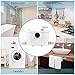 Macerating Upflush Macerating Toilet System,Upflush Toilet for Basement with 500Watt Macerator Pump and Extension Pipe Between Toilet and Pump, Silent Seat Cover Round Bowl, Nano Glaze Finish(White)