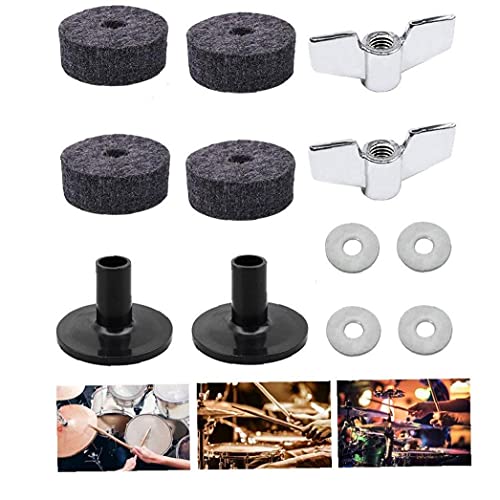 Drum Felt Set, 12 stks Cymbaal Vervanging Accessoires Felt Pads Base Dish Nuts voor Drum Set Onderdelen - Image 7