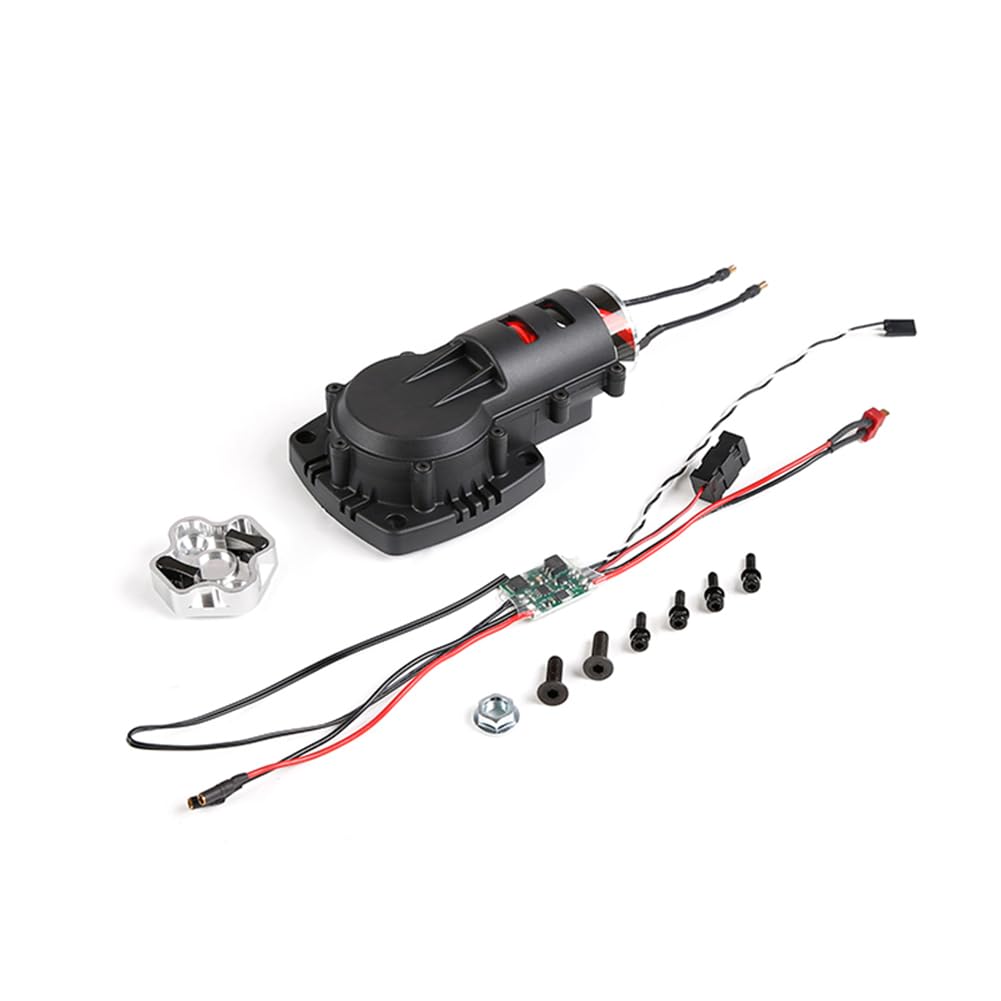 FLMLF Rc Car Second Generation One Key Electric Starter Kit Fit 23CC-45CC Engine for 1/5 Hpi Rofun Km Rovan Baja Losi 5ive-T FG Redcat Parts