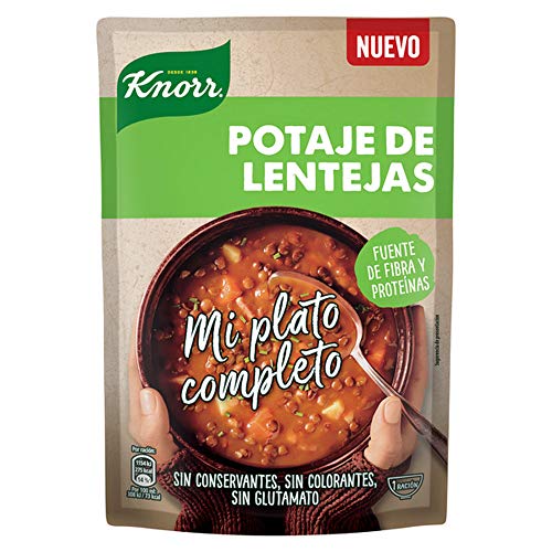 Knorr - Mi Plato Completo Crema de Potaje de Lentejas - 375 ml