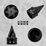 HDBUBALUS-Motorcycle-Front-Axle-Nut-Covers-Axle-Caps-Fit-For-Harley-Sportster-Touring-Softail-Dyna-2-pcs-Black