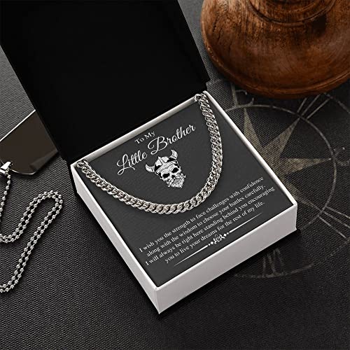 To-My-Brother-Stainless-Steel-Cuban-Chain-Necklace-Sentimental-Gifts-for-Brother-Birthday-Gift-For-Brother-from-Sister-Mens-Necklaces-Gold-Silver-Chain-Christmas-Gift-for-Brother-Men-Husband