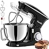 Facelle Stand Mixer, 8.5 Quart Electric Mixer, 660W 6-Speed Tilt-Head Kitchen Electric Food Mixer with Beater, Dough Hook and Wire Whip, Black Facelle Stand Mixer, 8.5 Quart Electric Mixer, 660W 6-Speed Tilt-Head Kitchen Electric Food Mixer with Beater, Dough Hook and Wire Whip, Black