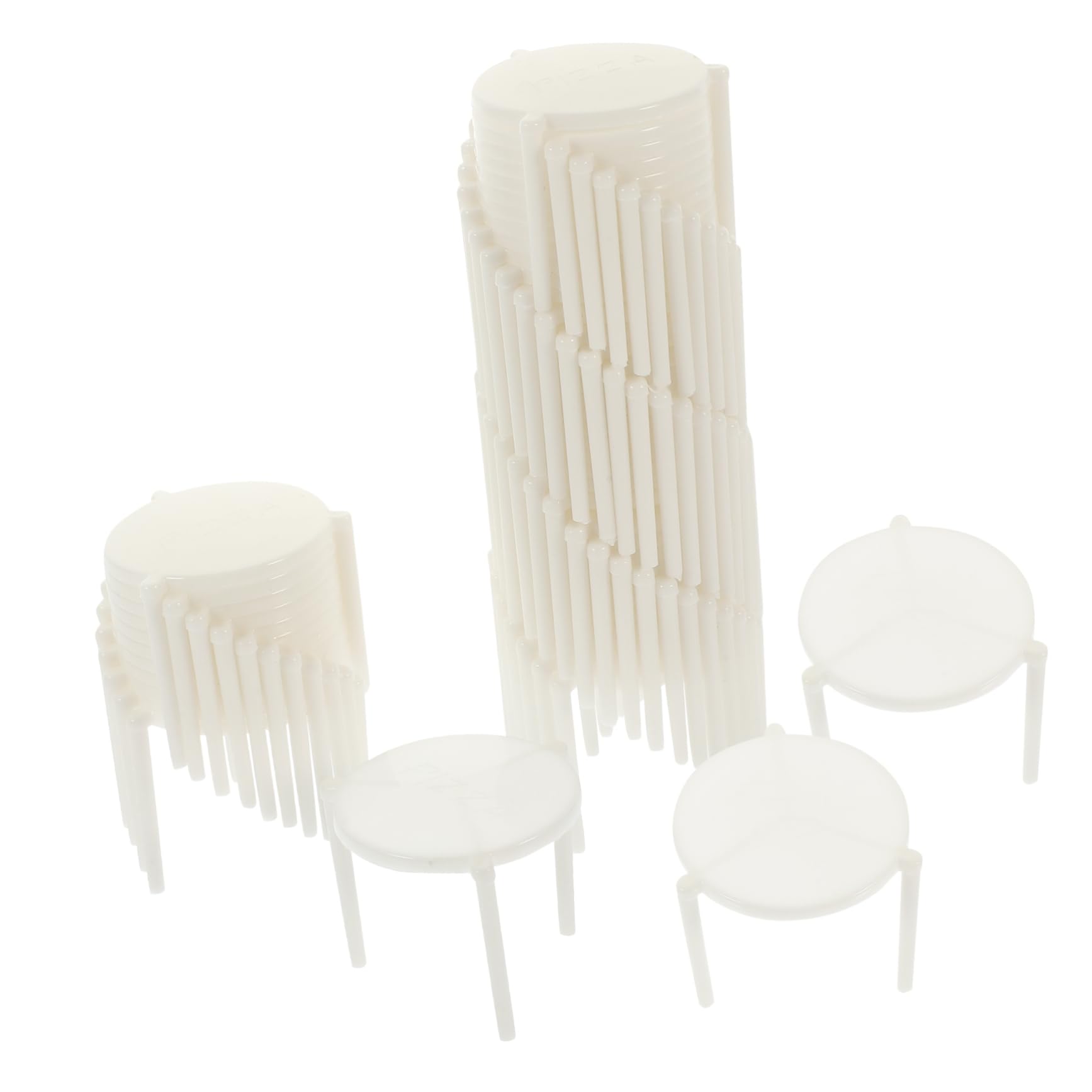 KICHOUSE Pizza Racks Stand Kitchen Tool 100pcs Disposable Pizza Trays Catering Boxes Protector