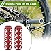 INFINAUTO 1 Set Aluminum Alloy Anti-Skid Bike Pegs 3
