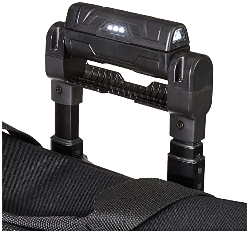 Amazon Brand - Denali 20 Pockets Lighted Roller Tool Bag, Black #TOP3