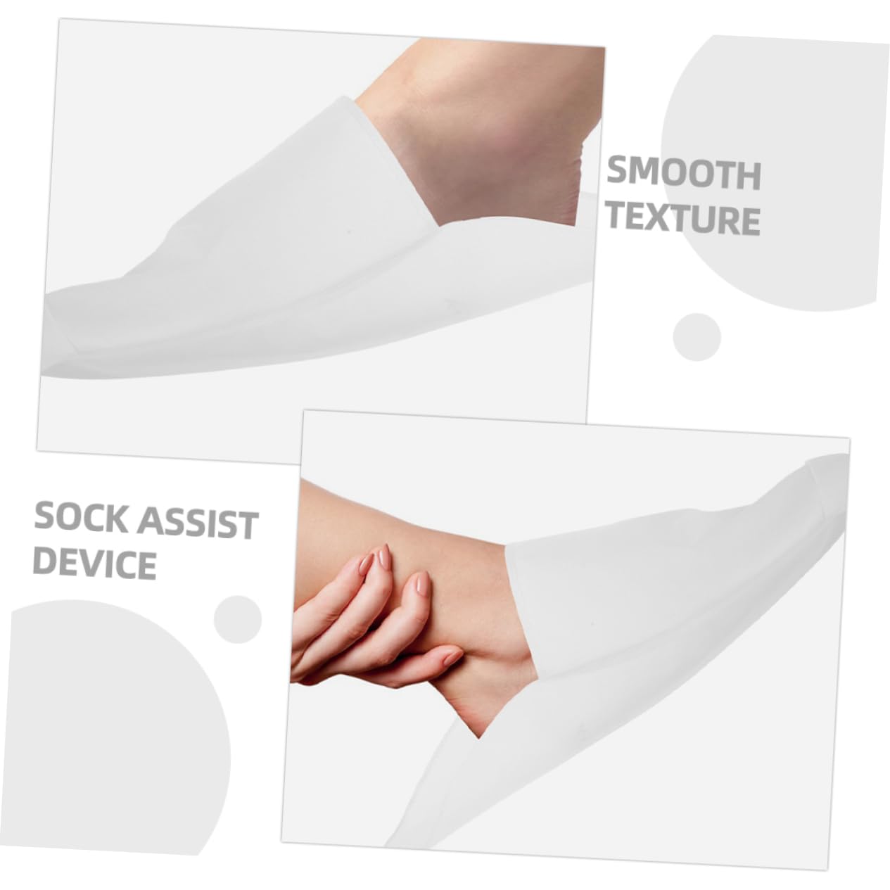 Beaupretty 50piezas Para Calcetines Dispositivo Auxiliar Para Deslizamiento De Calcetines Para Mayores Discapacitados y Mujeres Embarazadas De Usar y