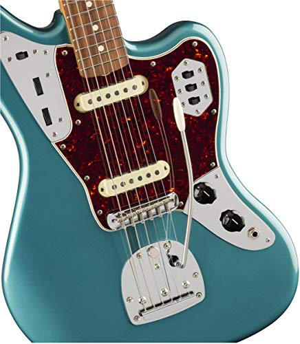 Fender Vintera ’60s Jaguar Touche Pau Ferro Turquoise océan - Les Beatles, Paul McCartney, John Lennon, RIngo Starr, George Harrison Fender Vintera '60s Jaguar Touche Pau Ferro Turquoise océan – Image 4