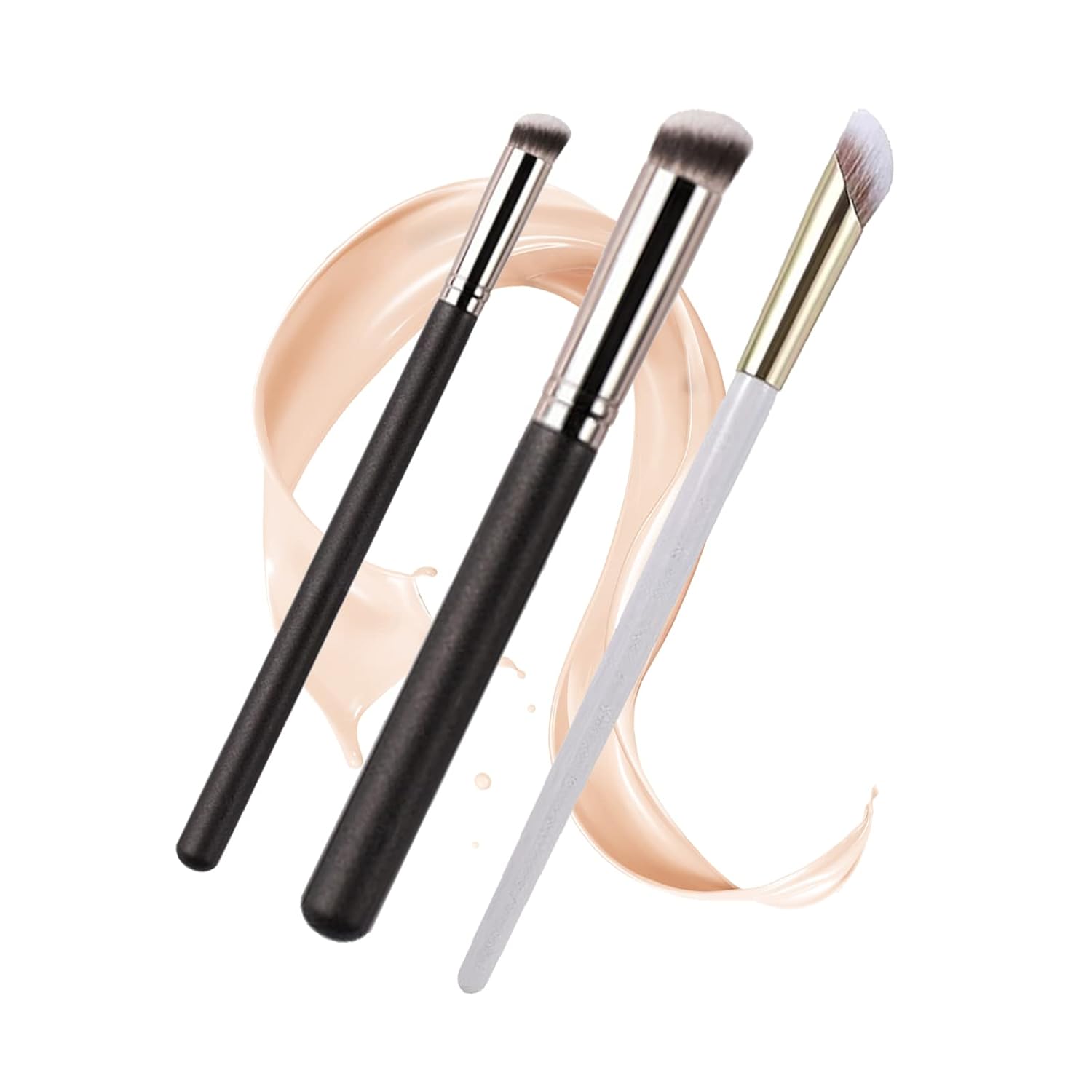 Concealer Brush Under Eye 3Pack Small Nose Contour Brushes for Dark Circles Puffiness and Concealer Brush Under Eye Mini Angled Flat Top Kabuki Nose with Powder Liquid Cream Cosmetic Pro Small Makeup Concealer Brush Under Eye 3Pack Small Nose Contour Brushes for Dark Circles Puffiness and Concealer Brush Under Eye Mini Angled Flat Top Kabuki Nose with Powder Liquid Cream Cosmetic Pro Small Makeup