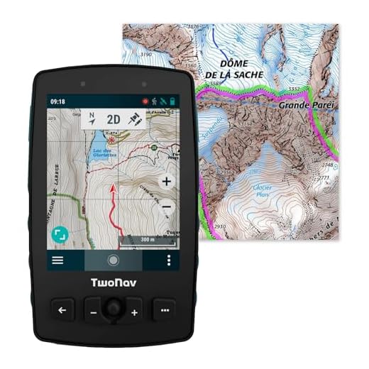TwoNav Aventura 2 Plus (32 GB) + Mappa France IGN Top25 intera, GPS da passeggio a piedi schermo largo da 3,7 pollici, pulsanti e joystick per alpinismo, trekking o escursioni. Colore Turchese