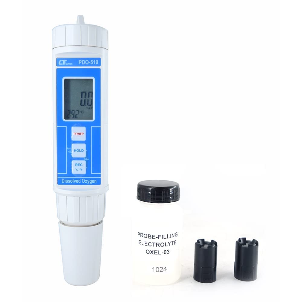 *Lieferung innerhalb von 1 Tag* Stiftförmiges Sauerstoffmessgerät für Aquarien, Aquakultur, Qualitätskontrolle zusammen mit werkseitig kalibriertem Zertifikat, Modell: PDO-519.