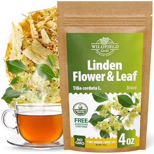 Image of 4 oz Linden Tea Dried Linden Flower Tea Blossom Herbal (Tilia Cordata) - 113g Herb Lipa Tila