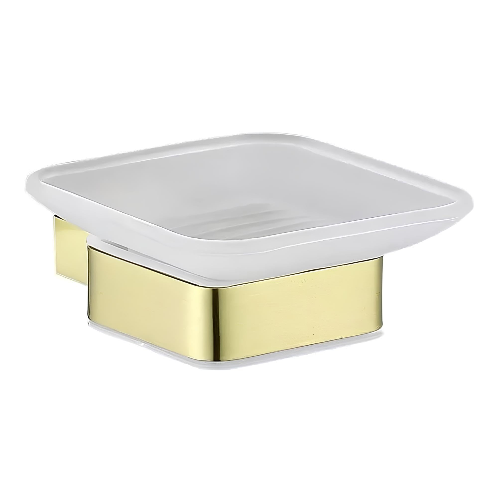 Housler® Brushed Brass Square Bathroom Soap Dish