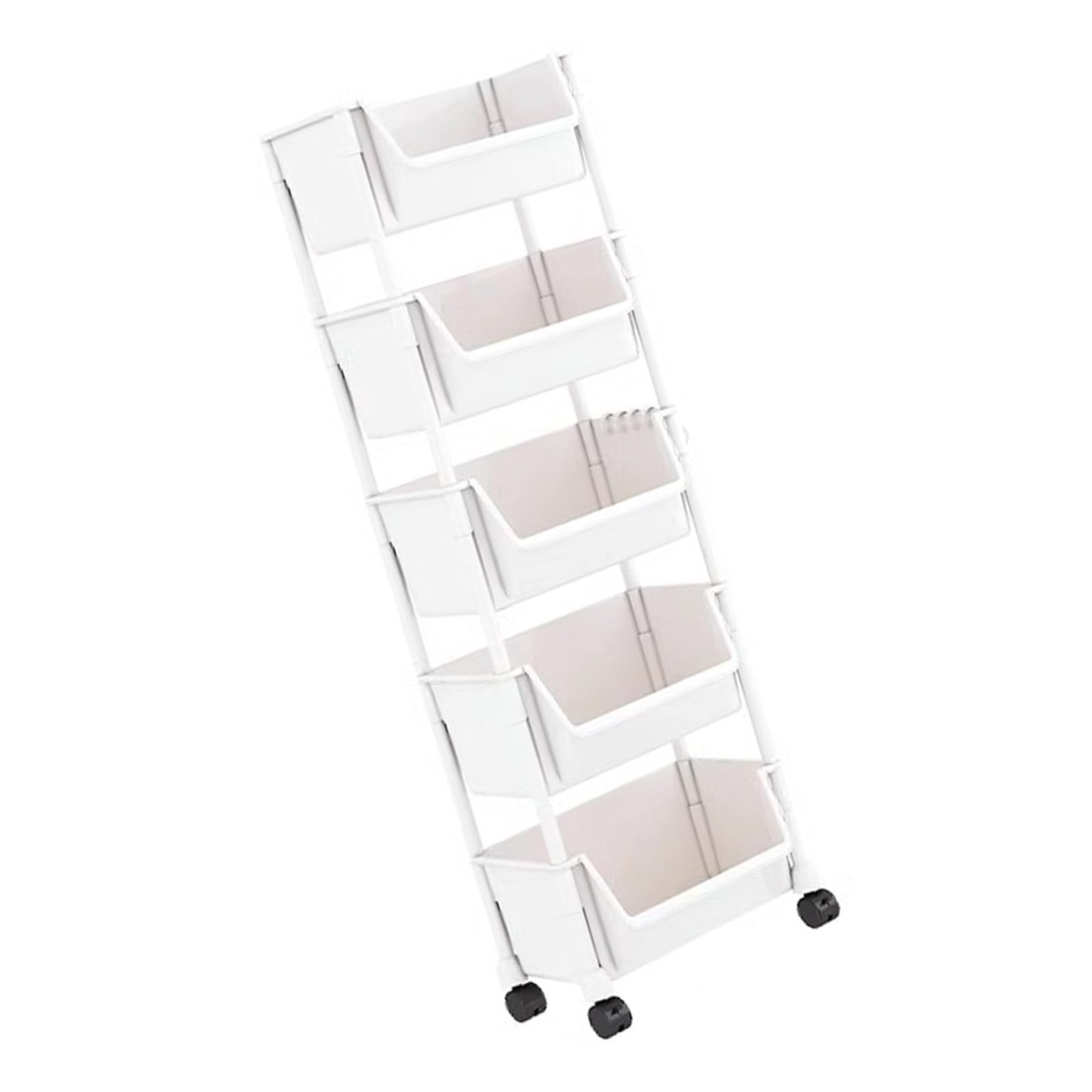 Étagère de rangement de place sur roulettes pour petits espaces et intérieurs étroits