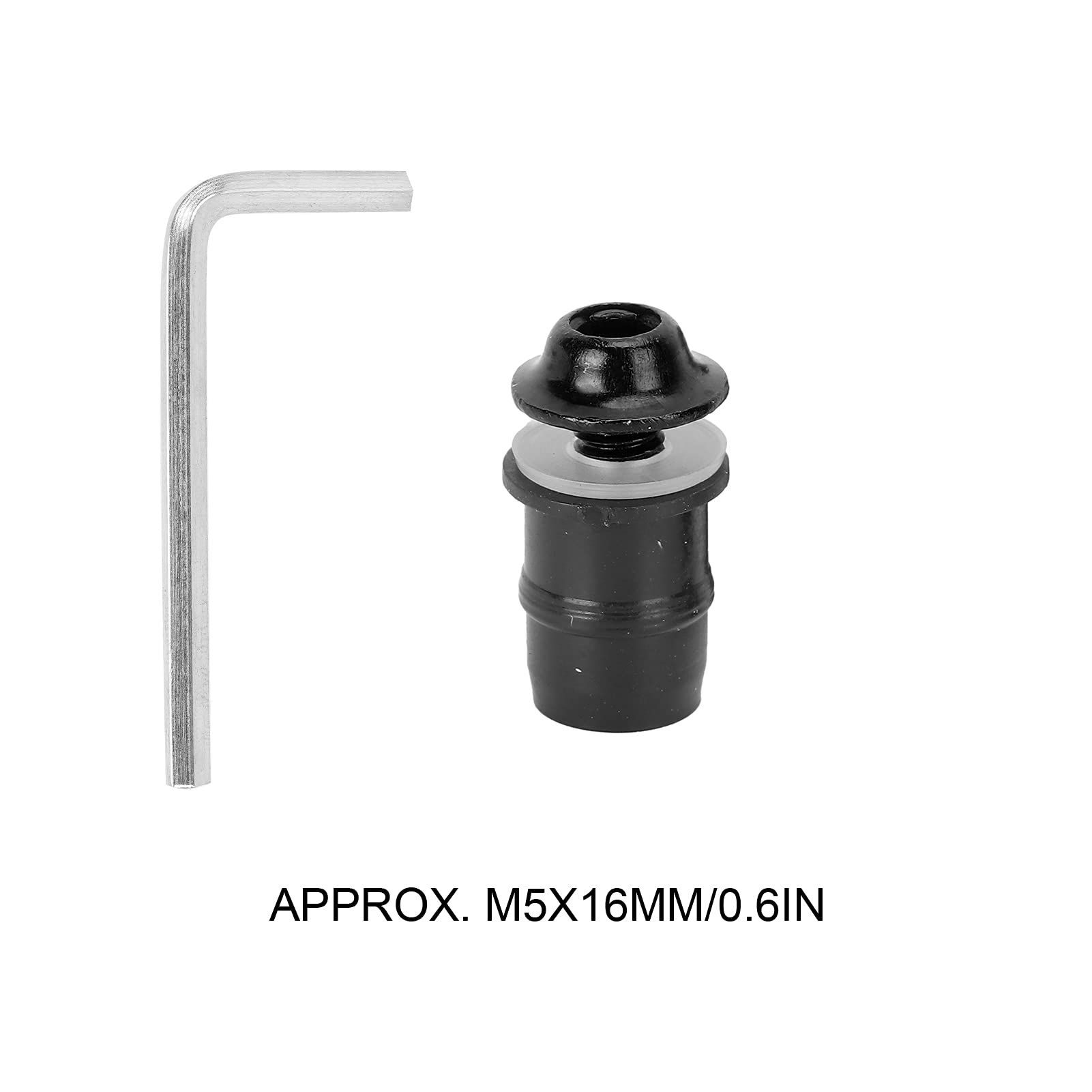 Kit 10 Viti Parabrezza Moto - Bulloni M5x16mm Universali Con Chiave - Oro - Foto 7