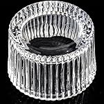 Elsjoy 24 Pack Glass Tealight Candle Holder, 2" x 1.4" Small Clear Glass Votive Candle Holders Mini Ribbed Tealight Holder for Wedding, Birthday, Festival, Table Centerpiece - Image 4