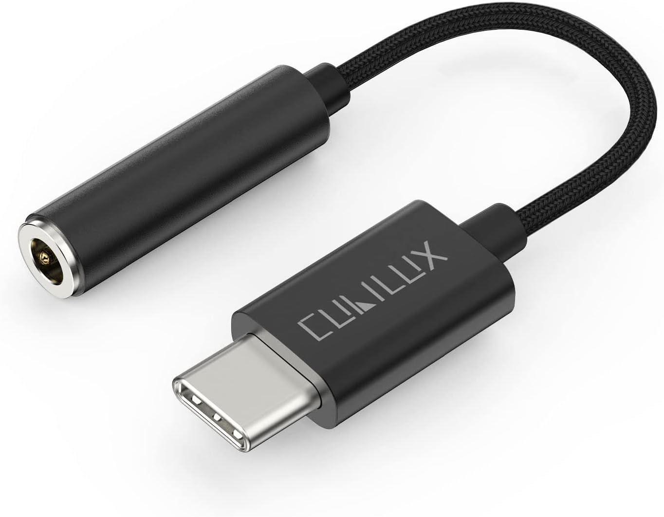 Cubilux USB C Headphone Adapter, Compatible with Galaxy S25/S24/S23 Ultra, Z Fold/Flip 7/6/5, Tab S11/S10/S9, iPhone 17/16/15, iPad Pro 13/11, Type C 3.5mm Earphone Audio Dongle
