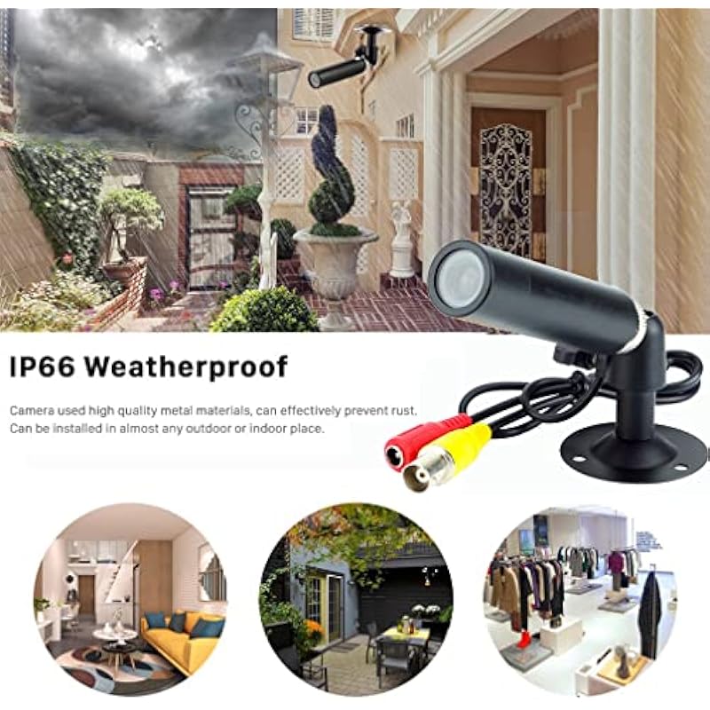 Vanxse® CCTV 1/3 CCD 1000TVL HD 3.6mm Mini Bullet Security Camera Indoor Surveillance Camera with Bracket 상세이미지 6