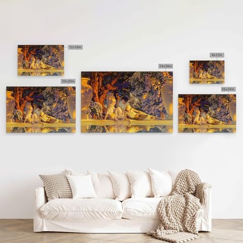 Tableau Jardin D Allah Maxfield Parrish pour habiller un mur vide
