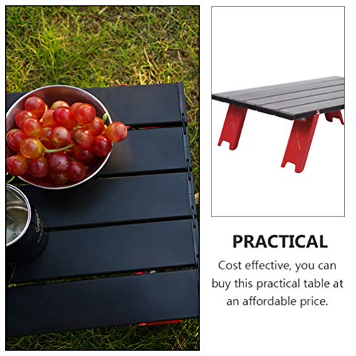 BESPORTBLE Mesa dobrável de praia para acampamento, portátil, dobrável, para caminhadas, churrasco,