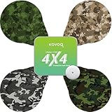 Kovoq Libre 3 & Plus Sensor Covers Waterproof, 16 Pack Freestyle Libre 3 Sensor Patches with Protecive Hard Shell Cap, Patterned, Colorful & Sweatproof Adhesive Protector for Men Boys, Tin Camouflage