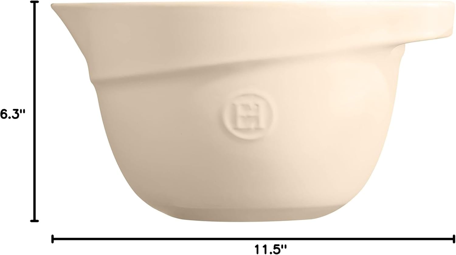 Emile Henry Large Mixing Bowl, Clay