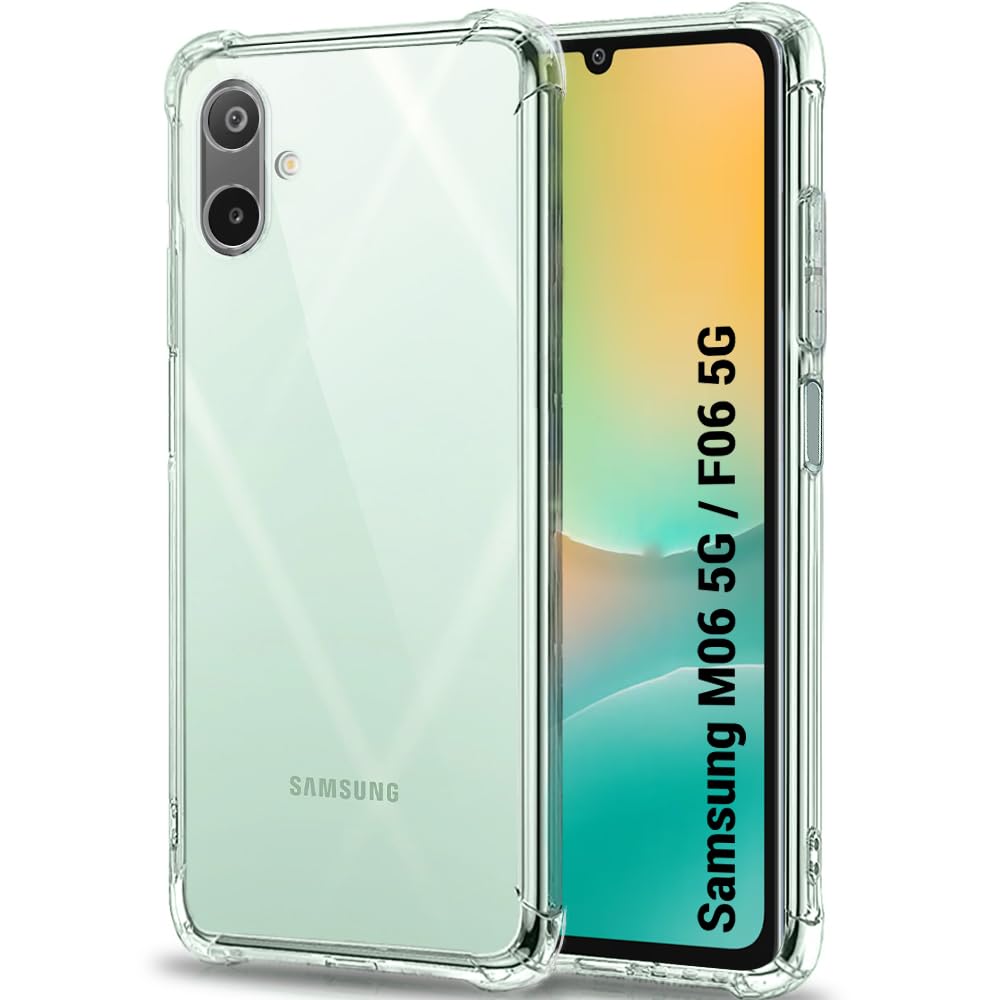 TheGiftKart Crystal Clear Back Cover Case for Samsung Galaxy M06 5G / F06 5G | Shockproof Soft TPU Case | Cushioned Edges for Ultimate Protection Cover for Samsung M06 5G / F06 5G (TPU, Transparent) TheGiftKart Crystal Clear Back Cover Case for Samsung Galaxy M06 5G / F06 5G | Shockproof Soft TPU Case | Cushioned Edges for Ultimate Protection Cover for Samsung M06 5G / F06 5G (TPU, Transparent)