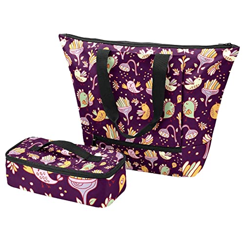 Sac fourre-tout voyage et pique-nique avec boîte lunch