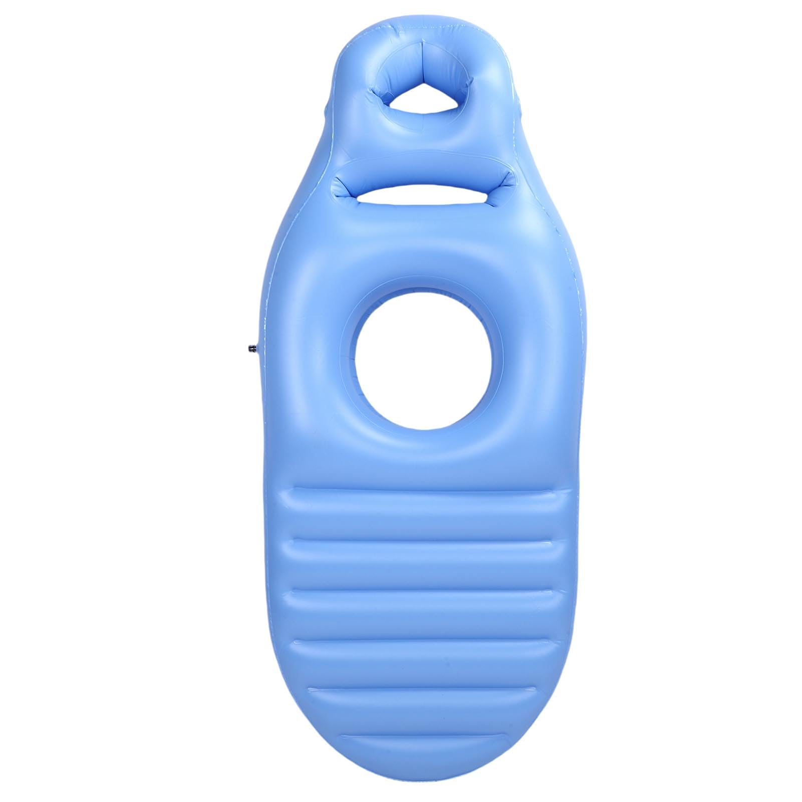 Almohada de Cuerpo Completo con Orificio para el Vientre, Almohada de Maternidad Inflable para Dormir, Flotador de Piscina, Soporte Ligero de PVC Gris