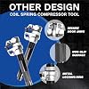 Spring Compressor Tool, Coil Spring Compressor Tool Set with Extendable Bracket, Heavy Duty Macpherson Strut Spring Compressor Tool with 2425LB Capacity for Car Truck ATV UTV