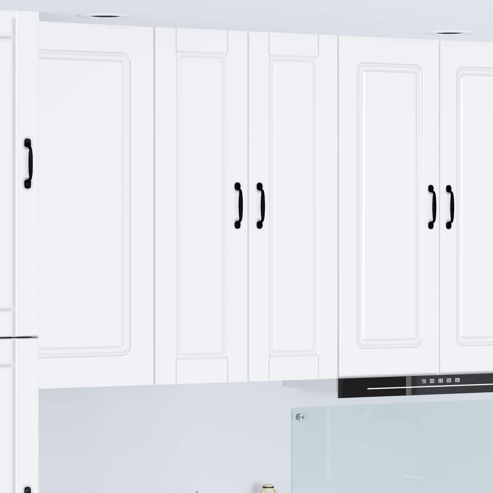 vidaXL Armadietto a Muro Porto Bianco 30 x 31 x 100 cm, Armadio Cucina Moderno, in Legno Resistente, Montato a Parete, Design Compatto, organizzazione Funzionale