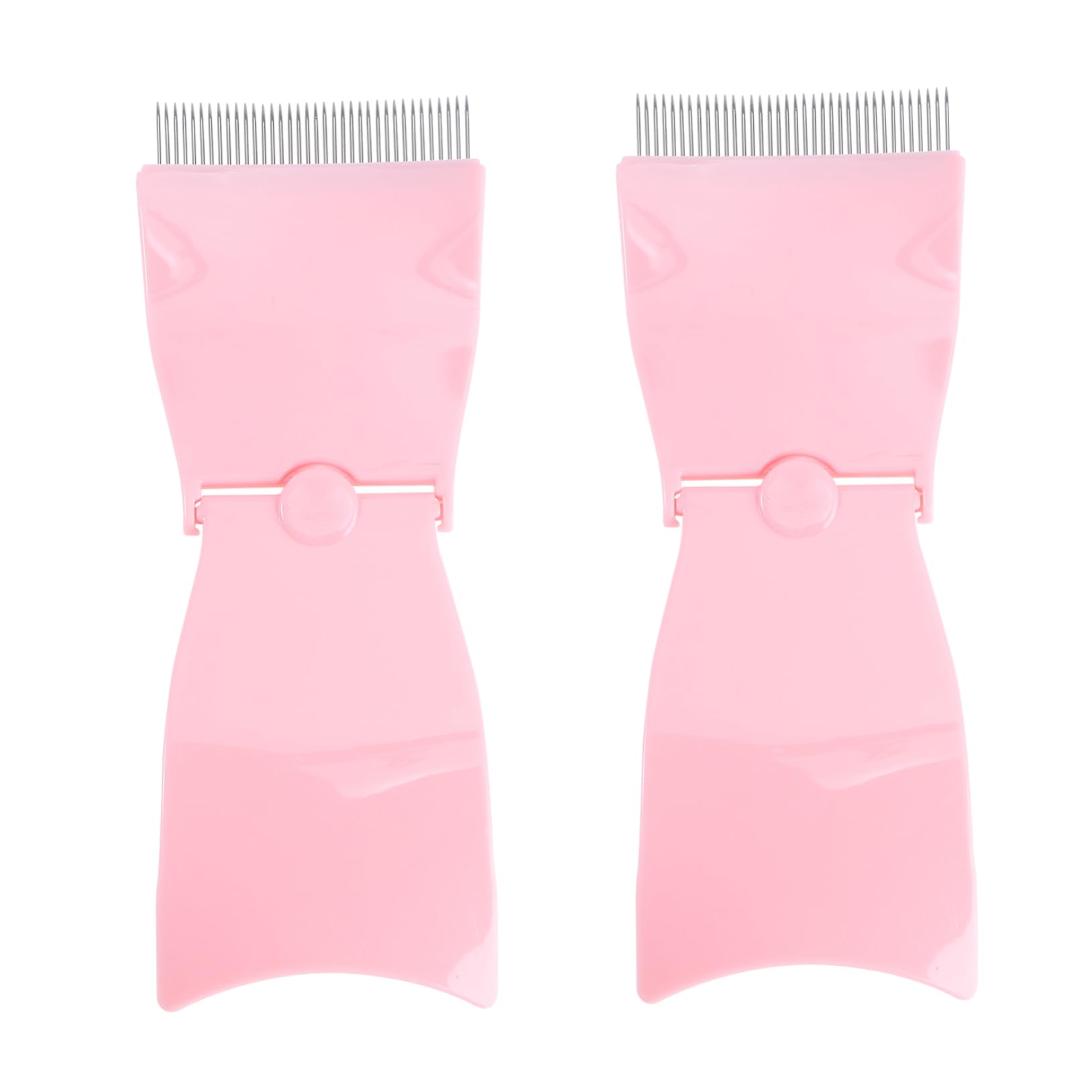 Mikinona 1 Eyebrow Comb Brush Folding Steel Needle Tool Beauty -friendly for Home Salon