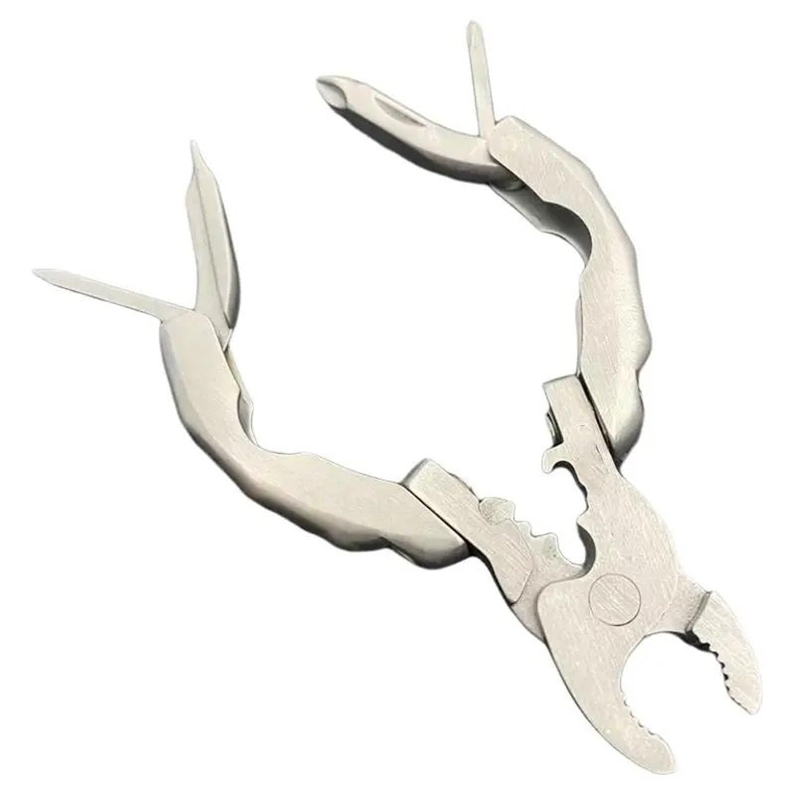 Khfgdhg One Color Turtle Back Pliers 9-In-1 Folding Screwdriver Edc Tool Pliers Combination