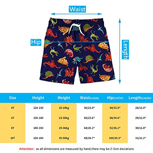 Uideazone B07G33S78R Little Boys' Swim Trunks 3D Dinosaur Graphic Kids Quick Dry Swimsuit Beach Board Shorts thumb #5