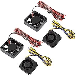 Ventilador 24V 40X40 Sovol Creality Ender 3 Ventilador Original 4010 ventiladores (40 x 40 x 10 mm) DC 24 V extrusora ventilador de extremo caliente y DC 24 V Turbo ventilador para impresora 3D Ender 3/Ender 3 Pro