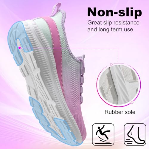 Image of ZOVE Wide Toe Box Shoes Women Extra Wide Width Sneakers Ultra Light Road Running Shoes Non-Slip Tennis Sneakers Breathable Walking Athletic