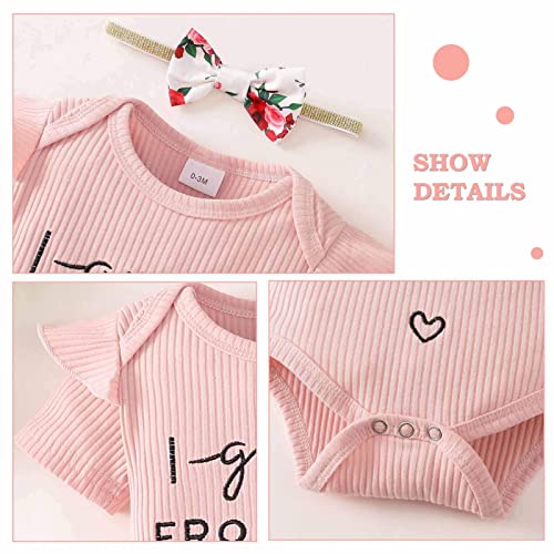 Peedoo Infant Baby Girl Clothes Toddler Summer Outfits For Girls Shorts Set Cute Ruffle Sleeve Floral Shorts With Headband 3Pcs #TOP2