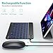 TECURS Bluetooth Keyboard and Mouse Combo for iPad - Rechargeable Wireless Keyboard & Mouse with 7-Color Backlit Compatible with iPad 10th/9th/8th Gen, iPad Pro/Air/Mini, iPhone15/14/13 Pro, Black