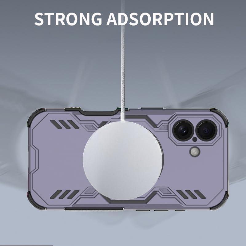 Coque iPhone 16 rigide anti-rayures protégeant l'écran avec aimant intégré - 3