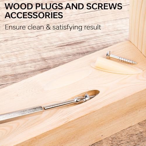 Matework Pocket Hole Jig Kit, Adjustable Pocket Hole Jig System with Stop Collars, Pocket Hole Screw Jig 30PCS with Screws, Wood Plug, Allen Wrench for Woodworking
