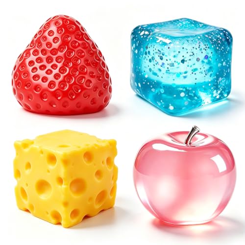 4 Pcs Squeeze Toys Set, Slow Rising Fidget Toy, Stress Relief for Adults view 2