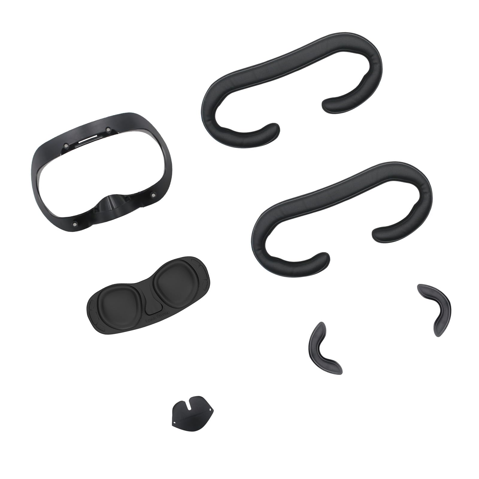 1 set di cuscinetti ergonomici per cuffie con pelle PU traspirante e imbottitura in schiuma antiscivolo, cuffie comode da indossare, imbottitura in memory foam