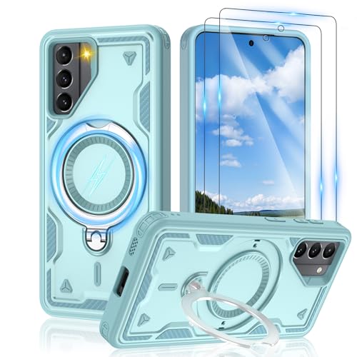 Coque Samsung S21 antichoc militaire à béquille rotative