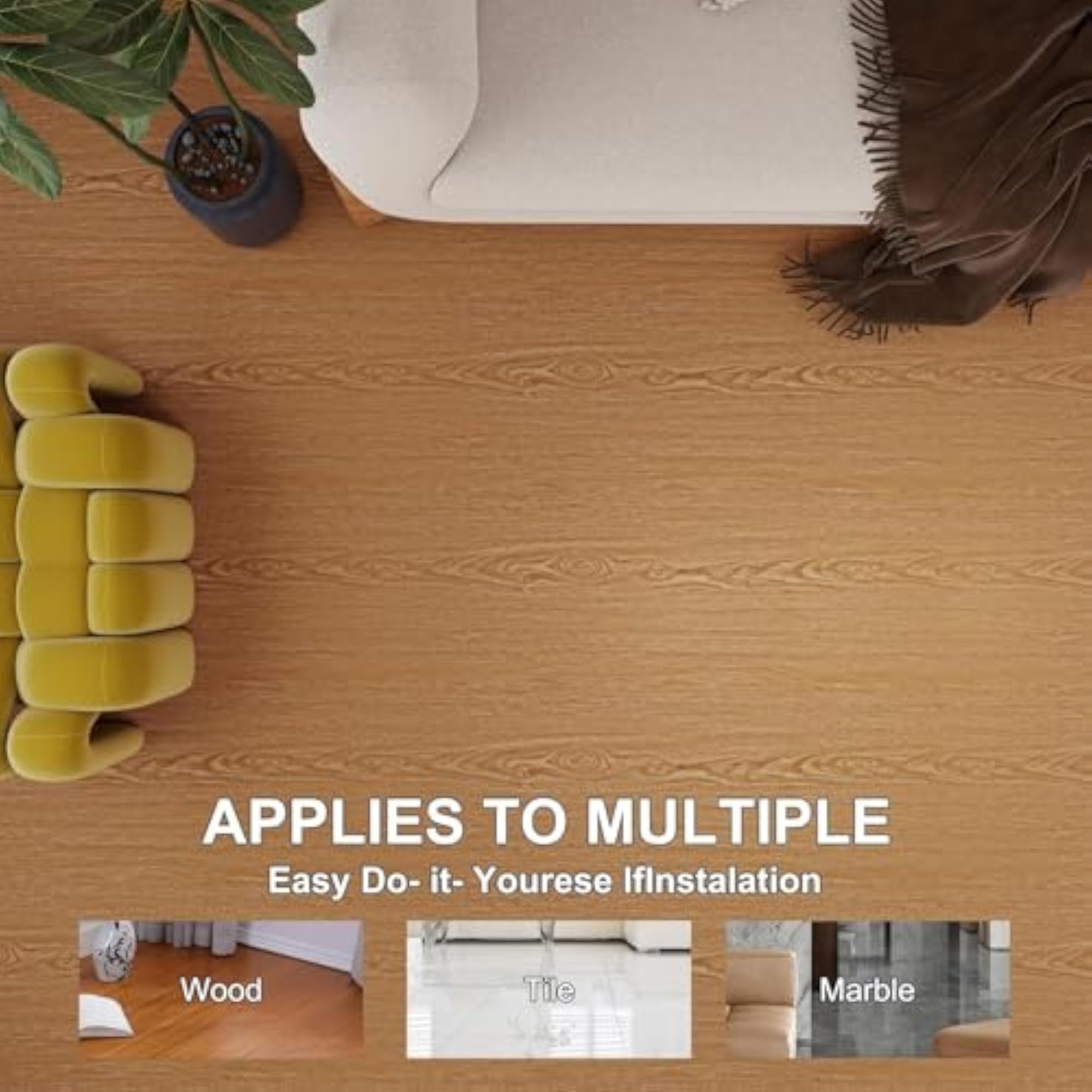 Flooring Tile Peel & Stick Vinyl Plank Waterproof Sticker