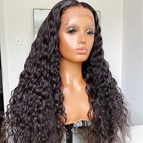 Perruque blonde courte en dentelle synthétique bouclée de 55 à 66 cm - 4